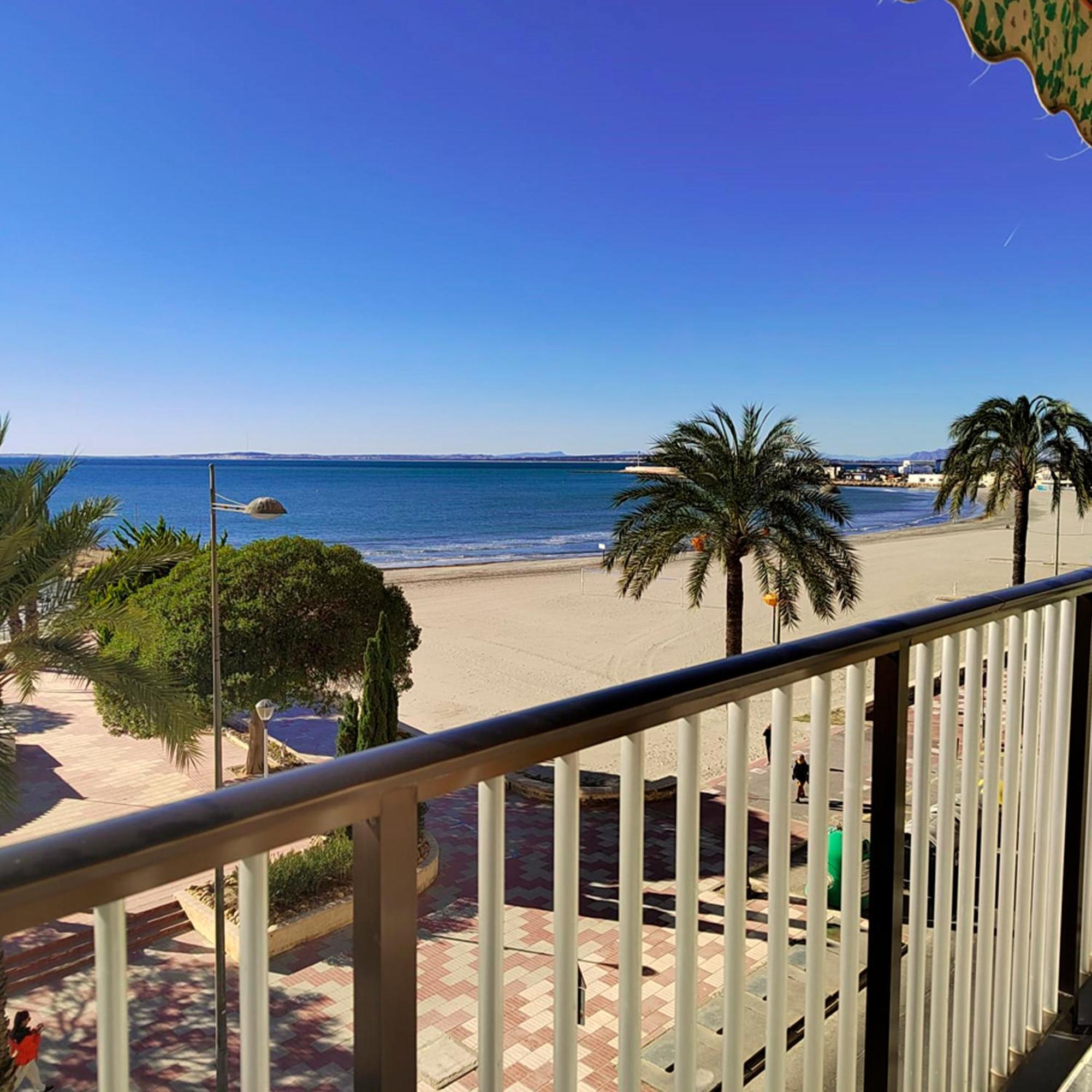 Apartamento Santa Pola Primera Linea De Playa Exterior foto